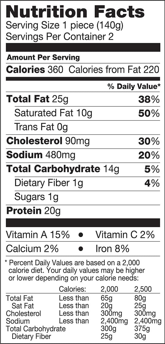 Nutrition Facts