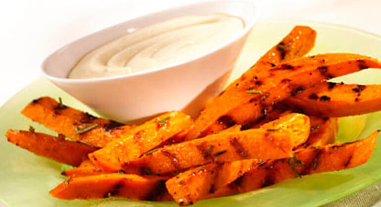 Grilled Sweet Potato Fries - Eating by Elaine